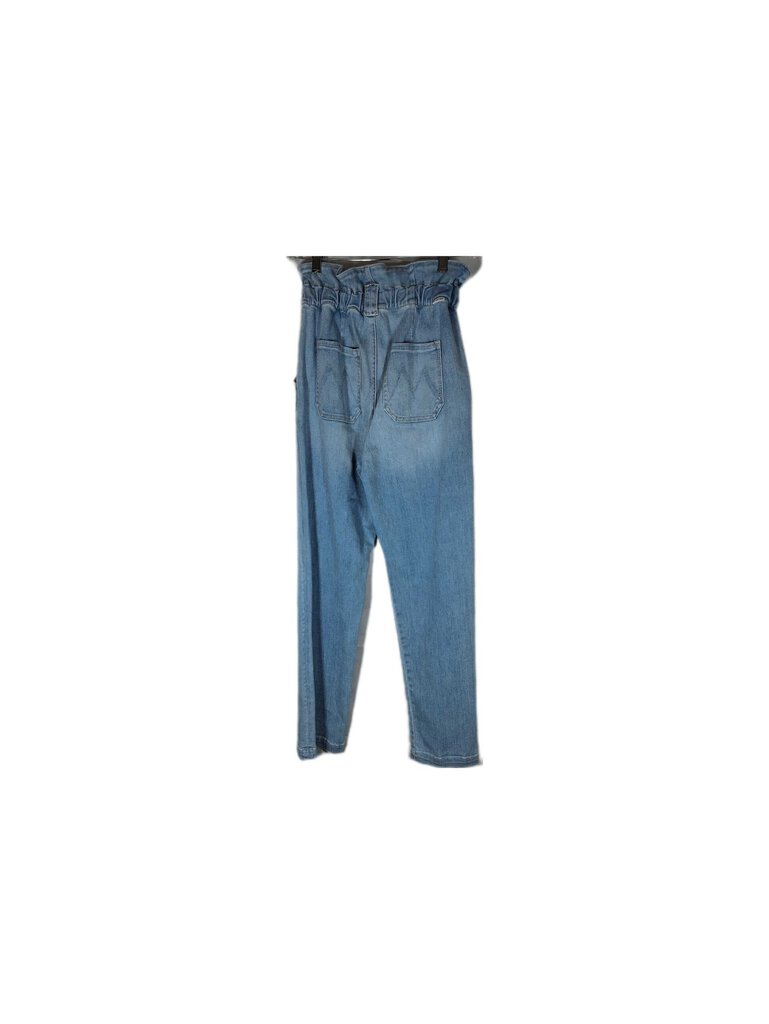 mother elastic waist jeans w/ruffle waist