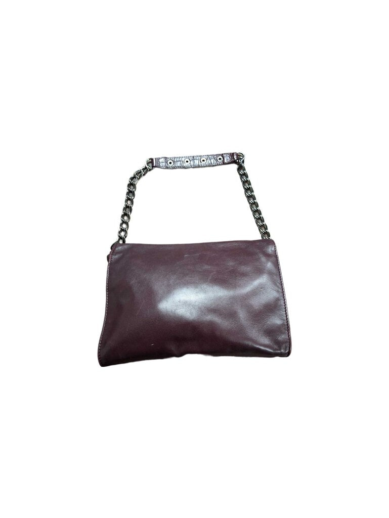 kate moss x longchamp leather bag w/chain