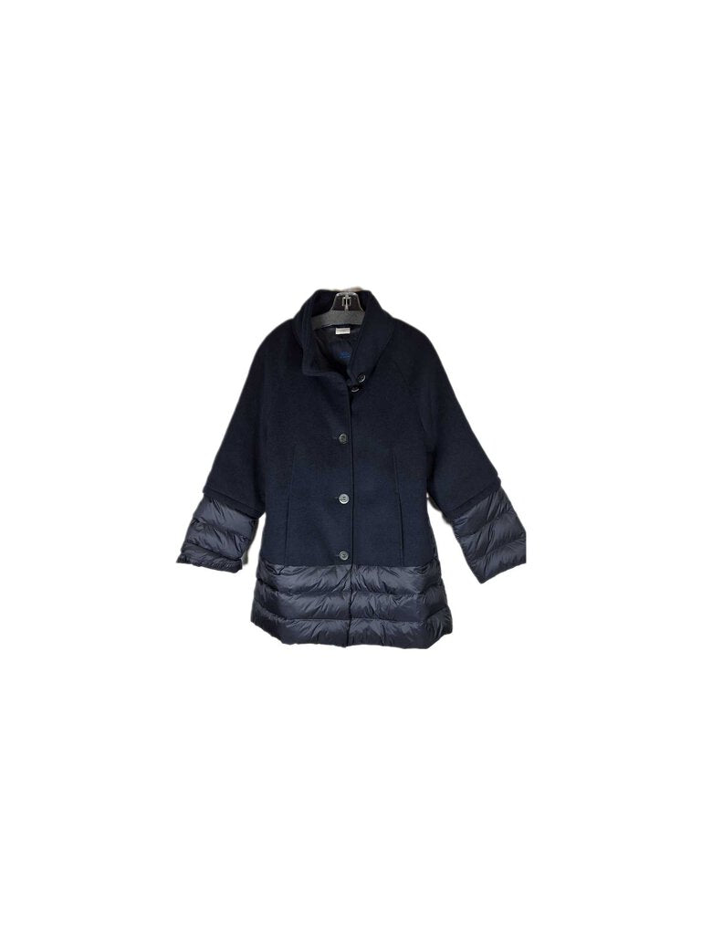 blue marine wool/puffy coat