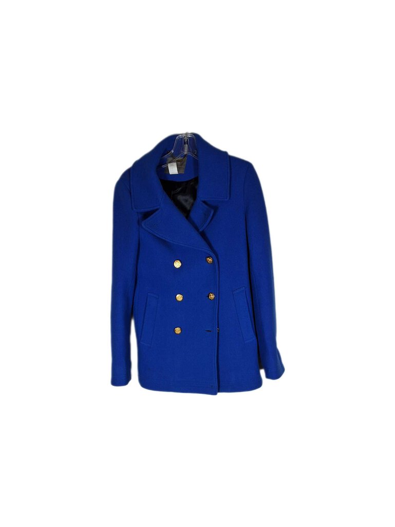 j crew double breasted peacoat w/back epilet