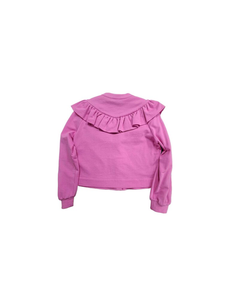 Crosby knit crop jacket/ruffle