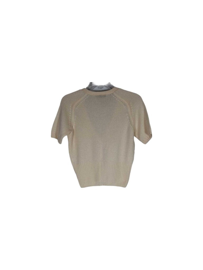 Loro Piana short sleeve cashmere cardi/crop