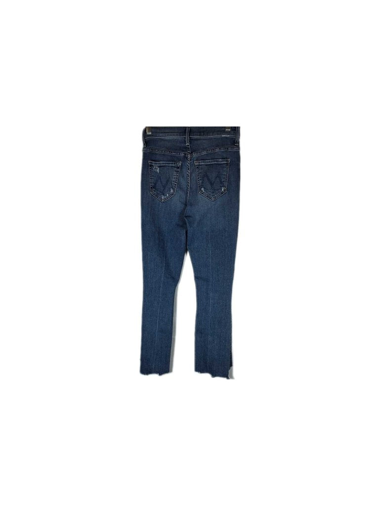 Mother unhemmed jeans/rips