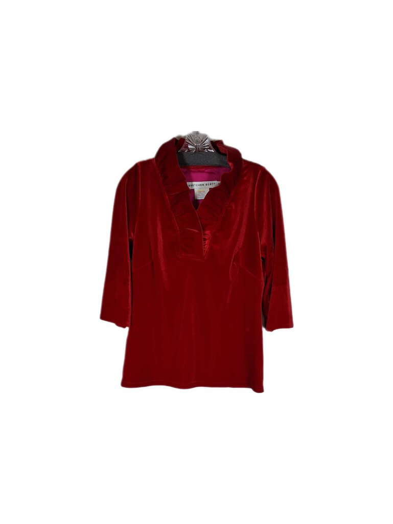 Gretchen Scott 3/4 sleeve velvet top